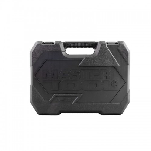 Набор торцевых насадок MASTERTOOL CrV 1/4" и 1/2" трещотка 72Т 108 шт кейс (78-5108)