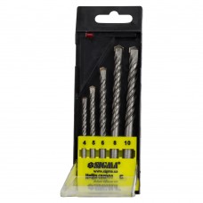 Набір свердл по бетону циліндричний хвостовик 5шт (4, 5, 6, 8, 10мм) SIGMA (1719691)