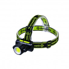 Ліхтар налобний двосторонній WERTVOLL 4 режими СREE LED/COB LED IP44 Li-ion 1200 mAh/t 8000 K/130 lum ABS (RX-8012)