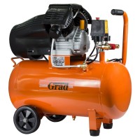 Компрессор V 2.2кВт 386л/мин 8бар 50л (2 крана) Grad (7043935)