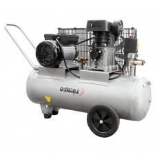 Компресор двоциліндровий ремінний 2.5кВт 335л/хв 10бар 50л (2 крана)