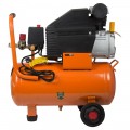 Компрессор одноцилиндровый 1.5кВт 198л/мин 8бар 24л (2 крана) Grad