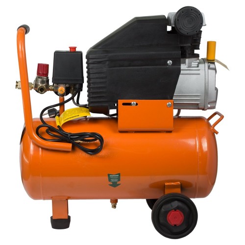 Компрессор одноцилиндровый 1.5кВт 198л/мин 8бар 24л (2 крана) Grad