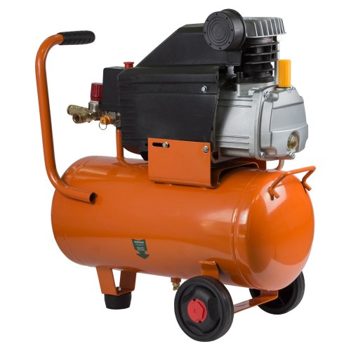 Компрессор одноцилиндровый 1.5кВт 198л/мин 8бар 24л (2 крана) Grad