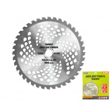 Диск для тріммера MASTERTOOL "GARDEN" 255х25.4х40Т з побідитовою напайкою (19-2000)