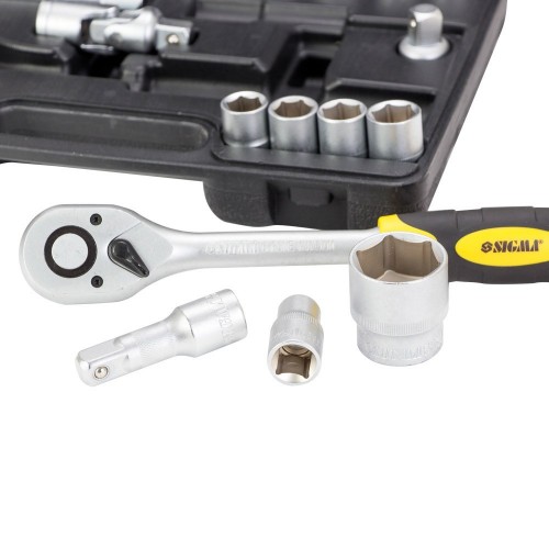 Набор торцевых насадок 1/2" 21шт CrV mid SIGMA (6003721)