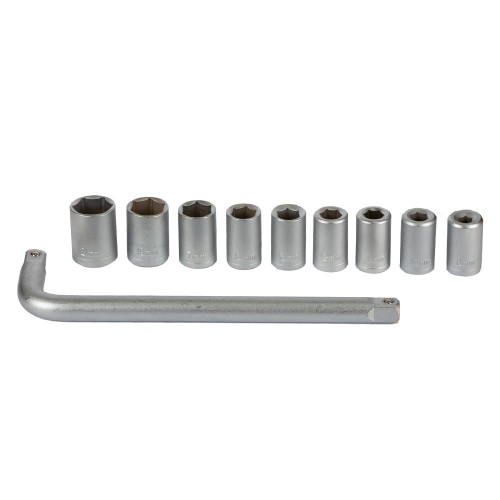 Набор торцевых насадок 1/2" 9шт + вороток (кейс) GRAD (6003035)