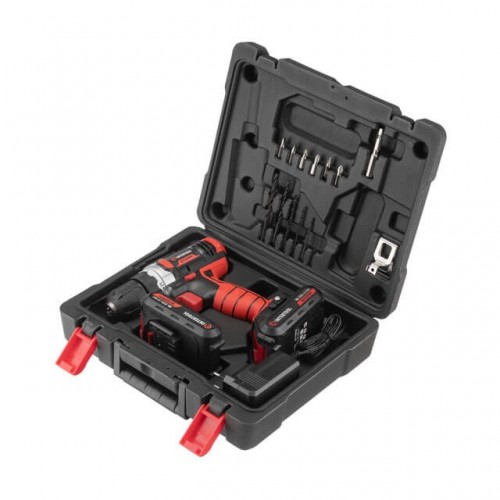 Дриль-шурупокрут акумуляторний Li-Ion 18 В, 25 Nm, 0-400/0-1500 об/хв. INTERTOOL (WT-0314)