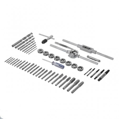 Набір плашок M3-M12 і мітчиків M3-M12, 52од. (INTERTOOL SD-8052)