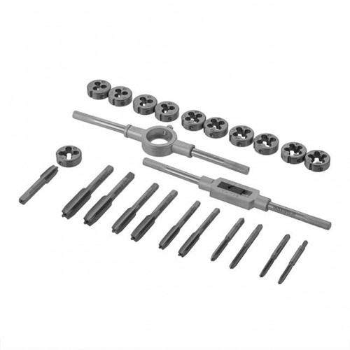 Набір плашок M5-M12 і мітчиків M5-M12, 24од. INTERTOOL (SD-8026)