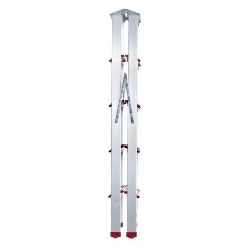 Лестница алюминиевая, двусторонняя, 5 ступеней, высота 1094 мм INTERTOOL (LT-1105)