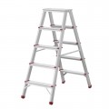Лестница алюминиевая, двусторонняя, 5 ступеней, высота 1094 мм INTERTOOL (LT-1105)