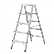 Драбина алюмінієва, двостороння, 5 сходинок, висота 1094 мм INTERTOOL (LT-1105)