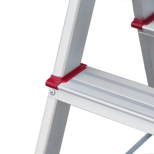 Лестница алюминиевая, двусторонняя, 5 ступеней, высота 1094 мм INTERTOOL (LT-1105)