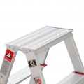 Лестница алюминиевая, двусторонняя, 5 ступеней, высота 1094 мм INTERTOOL (LT-1105)