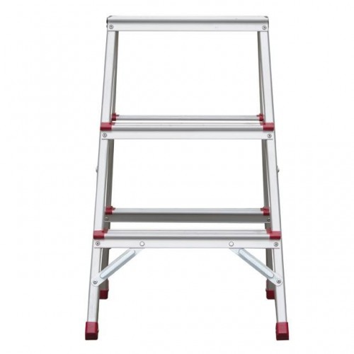 Драбина алюмінієва двостороння 3 сходинки, висота 668 мм INTERTOOL (LT-1103)
