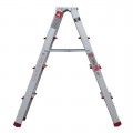 Лестница алюминиевая двухсторонняя 4 ступени, высота 880 мм INTERTOOL (LT-1104)