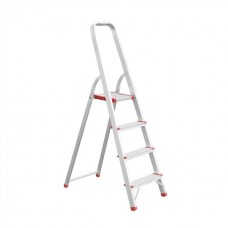 Драбина з алюмінію, 4 сходинки, висота до платформи 850 мм INTERTOOL (LT-1004)