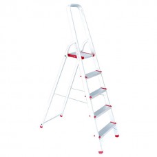 Драбина з алюмінію, 5 сходинок, висота до платформи 1065 мм INTERTOOL (LT-1005)