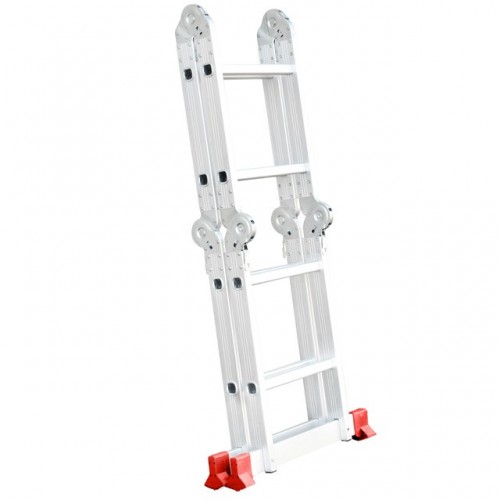 Драбина з алюмінію, багатофункціональна, трансформер, 4*2, 2,38 м INTERTOOL (LT-0028)