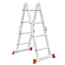 Драбина з алюмінію, багатофункціональна, трансформер, 4*2, 2,38 м INTERTOOL (LT-0028)