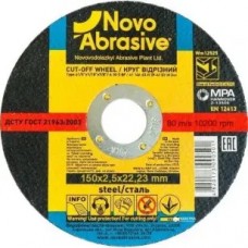 Круг відрізний по металу NOVOABRASIVE Profi  41 14А 150x2.5x22.23 (WM15025)