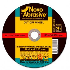 Круг відрізний по металу NOVOABRASIVE Profi  41 14А 180x2.0x22.23 (WM18020)