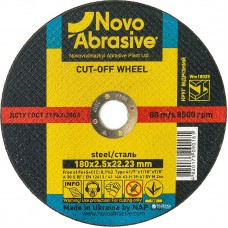 Круг відрізний по металу NOVOABRASIVE Profi  41 14А 180x2.5x22.23 (WM18025)