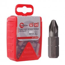 Комплек насадок до викруток PZ2 1/4"x25 мм уп. 25 шт. INTERTOOL (VT-5949)