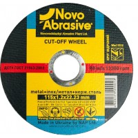Круг відрізний по металу NOVOABRASIVE Profi 41 14А 115x1.2x22.23 (WM11512)
