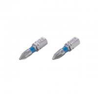 Комплект викруткових насадок PZ1 1/4"*25мм, S2, уп. 2 од., STORM INTERTOOL (VT-0220)