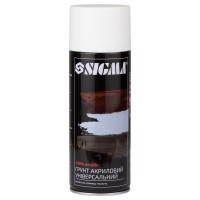 Грунт аерозольний акриловий 400мл RAL 9010 білий SIGMA