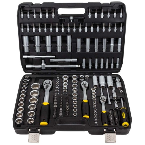 Набор насадок торцевых и биты ¼" ⅜" ½" 171шт CrV