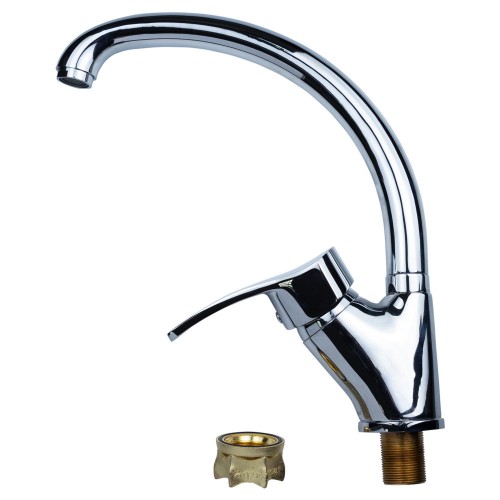 Смеситель ML Ø40 для кухни гусак ухо лат. шток на гайке Aquatica