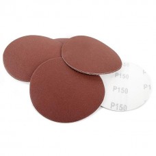Круг наждачний самоклеючий 125 мм, папір клас С, щільність 120 г/м2, К150, уп. 10 од. INTERTOOL (BT-0515)