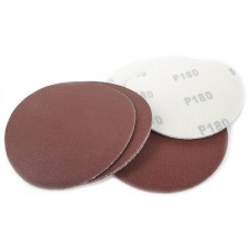 Круг наждачний самоклеючий 125 мм, папір клас С, щільність 120 г/м2, К180, уп. 10 од. INTERTOOL (BT-0518)
