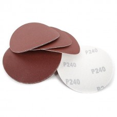 Круг наждачний самоклеючий 125 мм, папір клас С, щільність 120 г/м2, К240, уп. 10од. INTERTOOL (BT-0524)