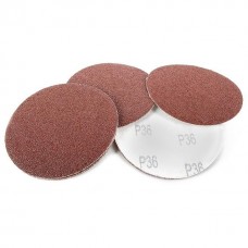 Круг наждаковий самоклеючий 125 мм, папір клас С, щільність 120 г/м2, К36, уп. 10 од. INTERTOOL (BT-0503)