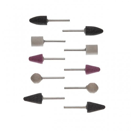 Набір шліфувальних каменів 10шт. INTERTOOL (BT-0020)