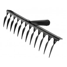 Граблі металеві MASTERTOOL кручені 12 зубів 350х90 мм (14-6206)