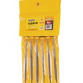 Надфілі з двокомонентною ручкою MASTERTOOL 140 мм набір 6 шт (06-0010)