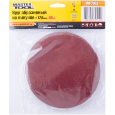 Круг шліфувальний на липучці MASTERTOOL 125 мм зерно 150, набір 10 шт (08-2515)