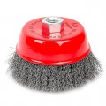 Щітка чашкова 100 мм, для КШМ, М14 (кручений дріт) INTERTOOL (BT-1100)