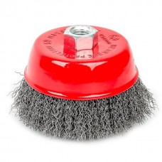 Щітка чашкова 100 мм, для КШМ, М14 (кручений дріт) INTERTOOL (BT-1100)