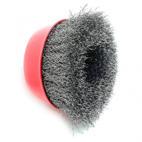 Щітка чашкова 100 мм, для КШМ, М14 (кручений дріт) INTERTOOL (BT-1100)