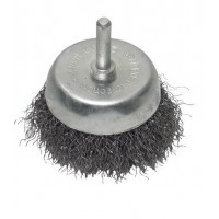 Щетка чашечная 50 мм для дрели, 1/4" (крученая проволока) INTERTOOL (BT-9050)