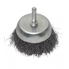 Щітка чашкова 75 мм для дриля, 1/4" (кручений дріт) INTERTOOL (BT-9075)