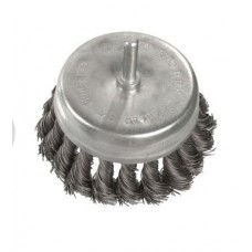 Щітка чашкова 75 мм для дриля, 1/4" (пучки крученого дроту) INTERTOOL (BT-3075)