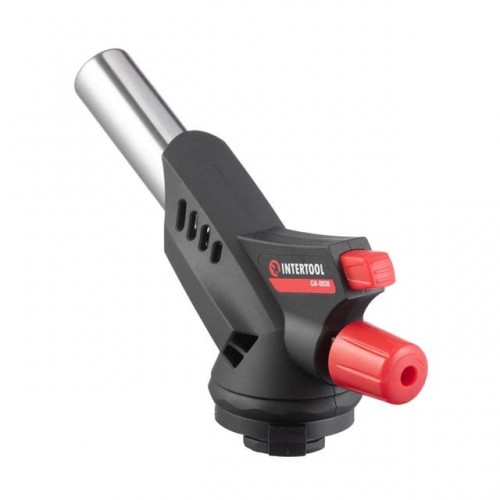 Горелка газовая, пьезоподжиг, регулятор INTERTOOL (GB-0028)