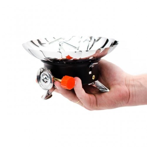 Горелка газовая туристическая с защитой от ветра INTERTOOL (GS-0011)